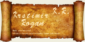Krstimir Rogan vizit kartica